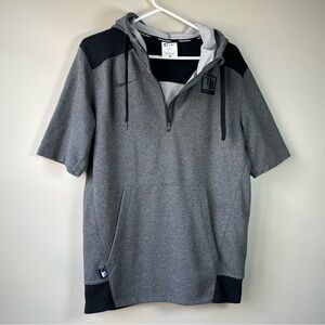 Nike Baseball Men's S MLB Tampa Bay Rays Short-Sleeve 1/4-Zip Dri-Fit Hoodie